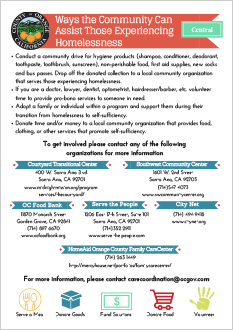 Ways the Community Can Assist - Central